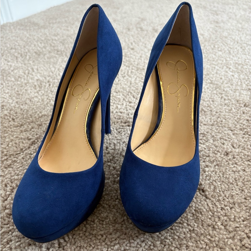 Jessica Simpson Blue Elegant Heels